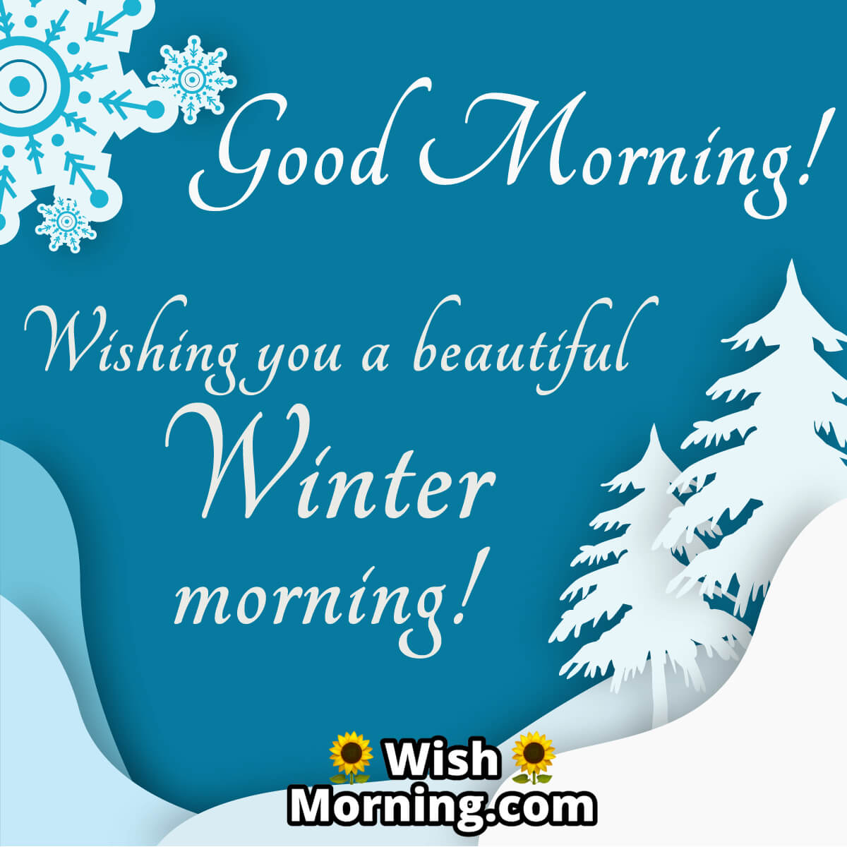 Beautiful Winter Morning Card