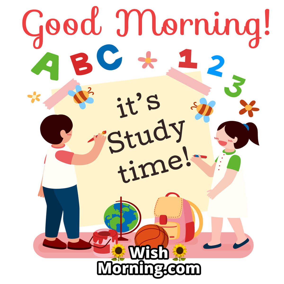 Good Morning Kids Study Time