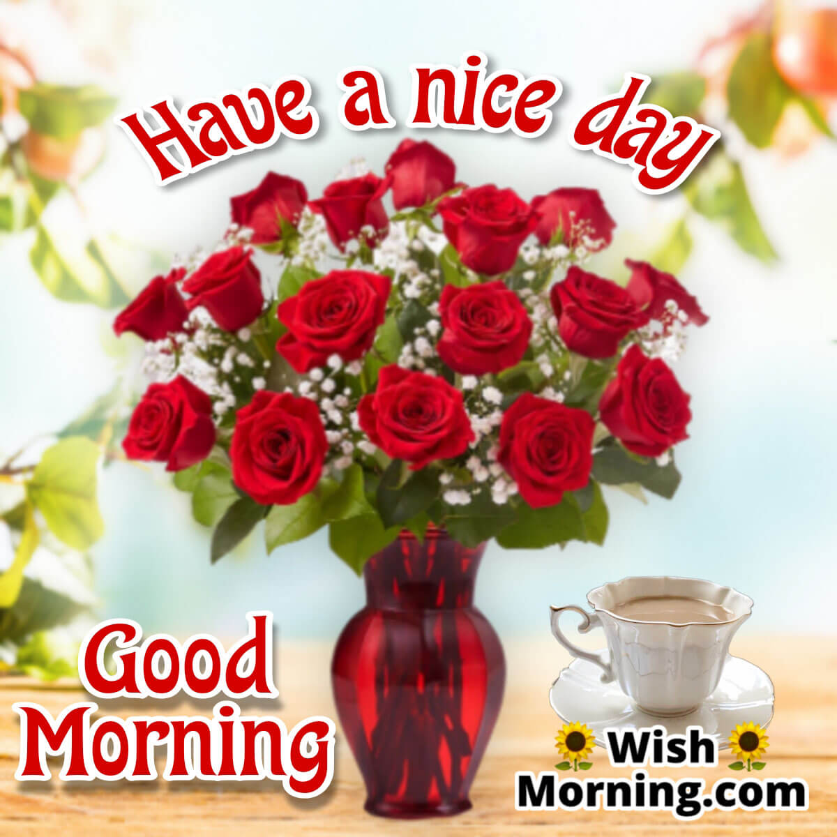 Good Morning Rose Bouquet Wish