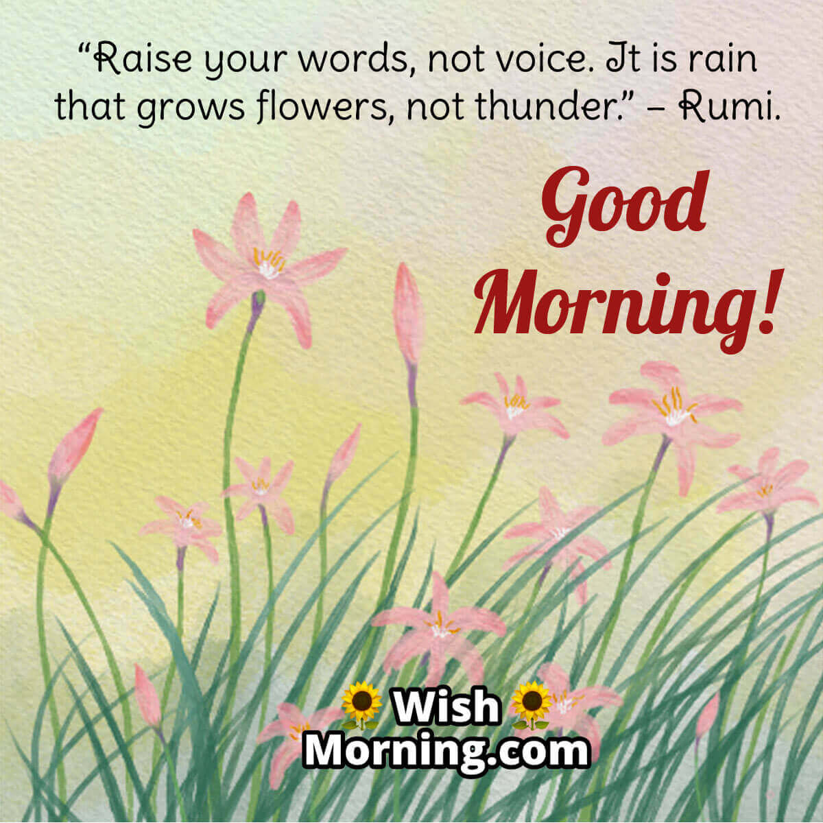Good Morning Rumi Message