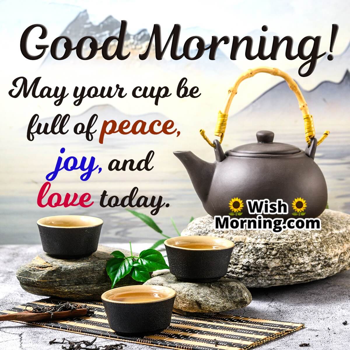 Good Morning Tea Wish Image