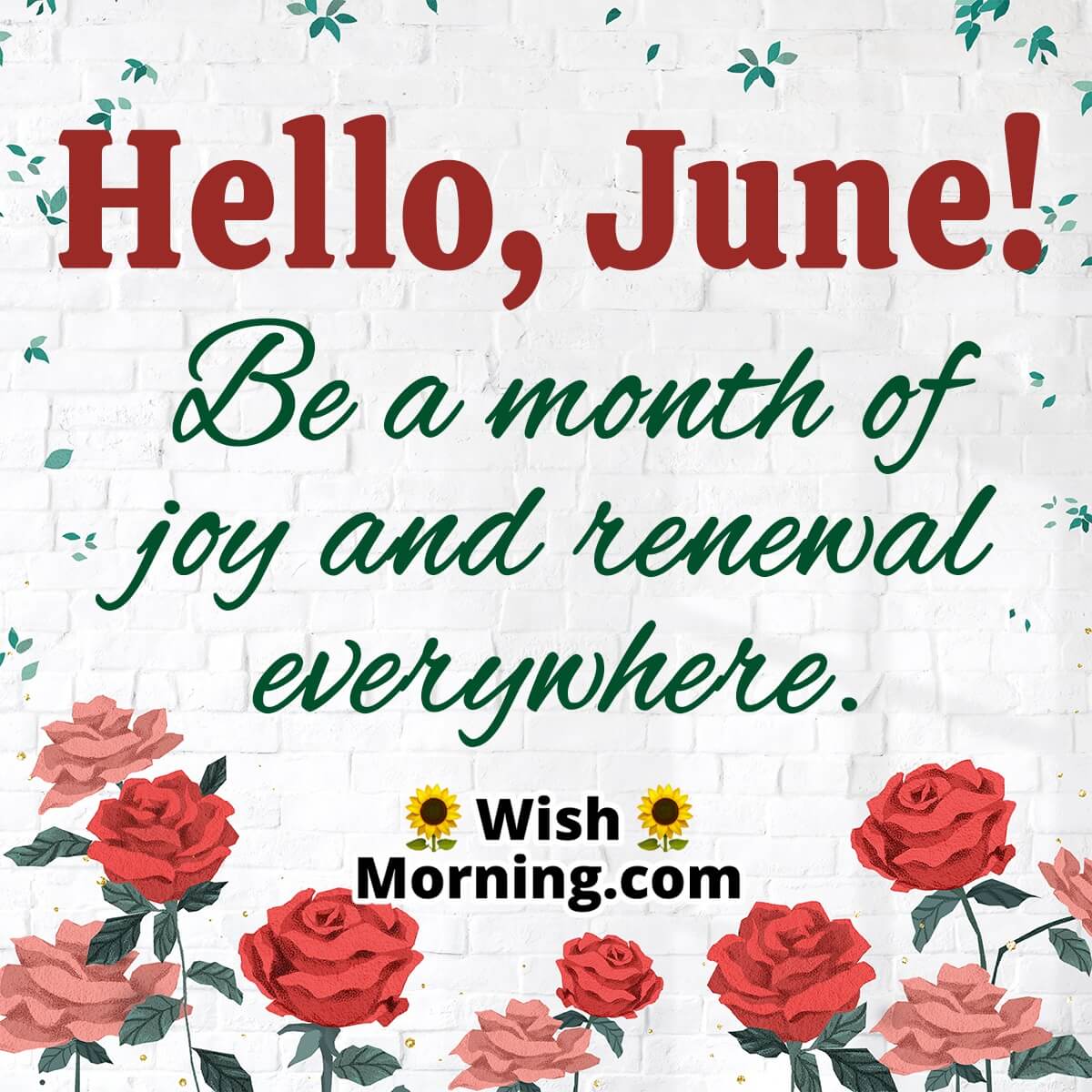 Hello June, Wish Image