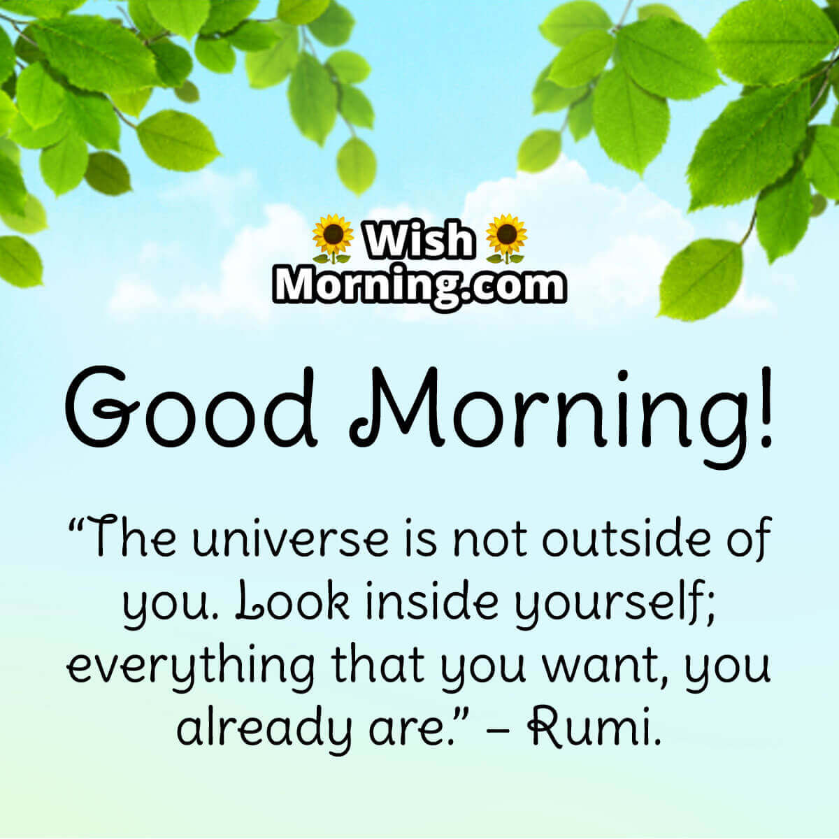 Rumi Good Morning Wishes