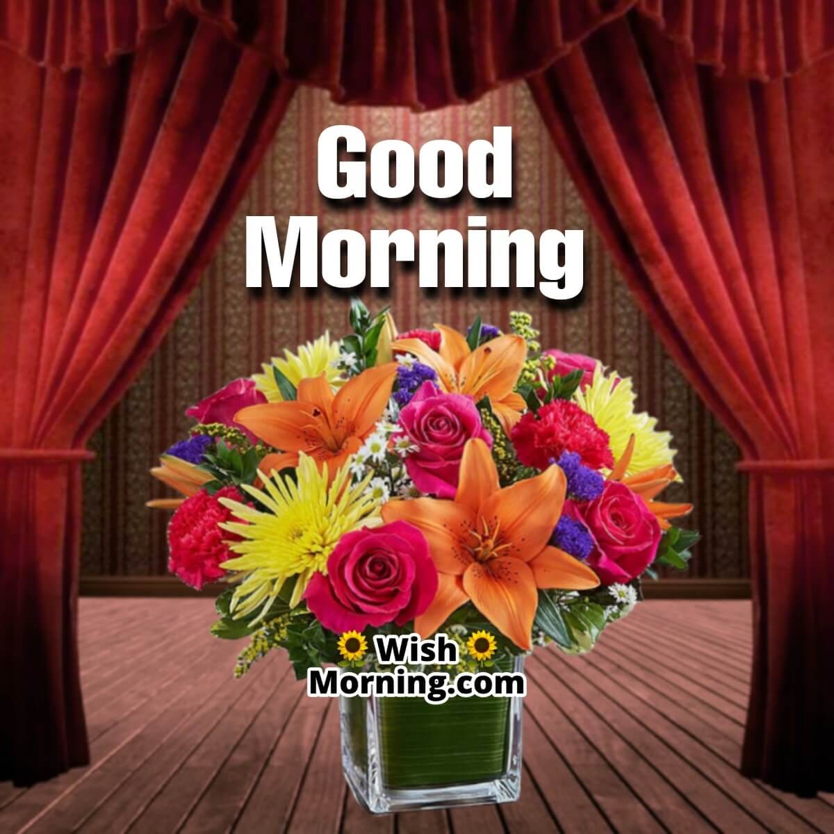 Good Morning Flower Bouquet Picture