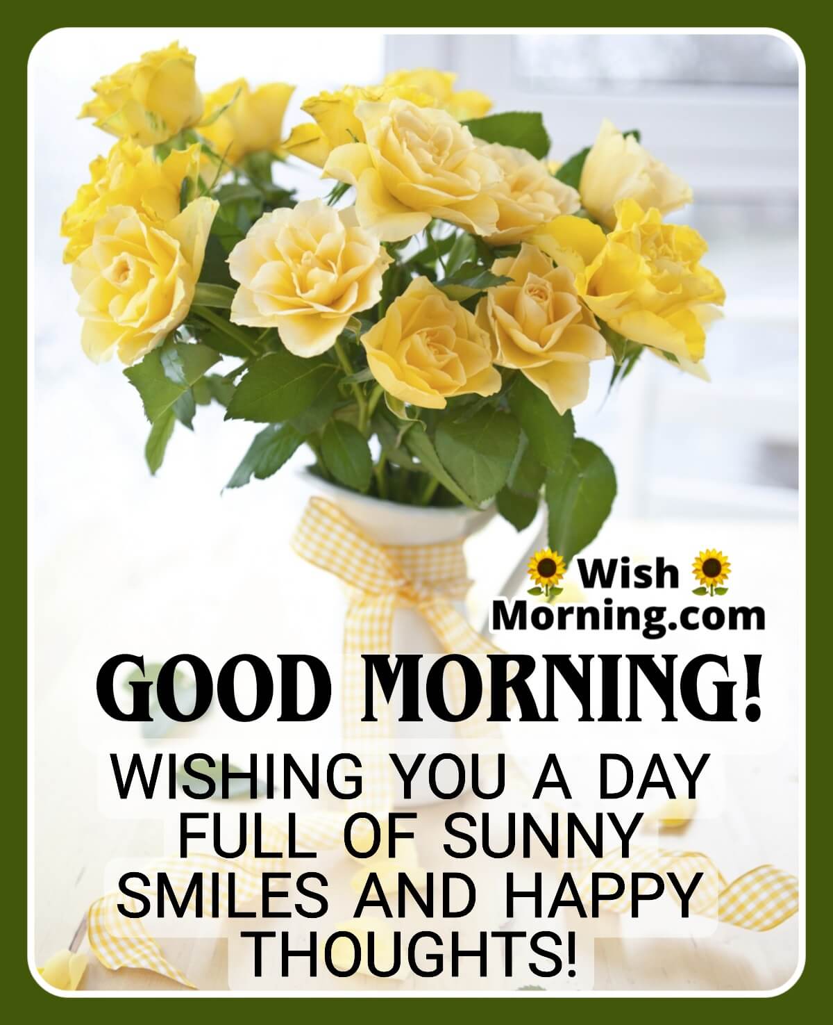 Good Morning Wishes With Rose Flower - Wish Morning