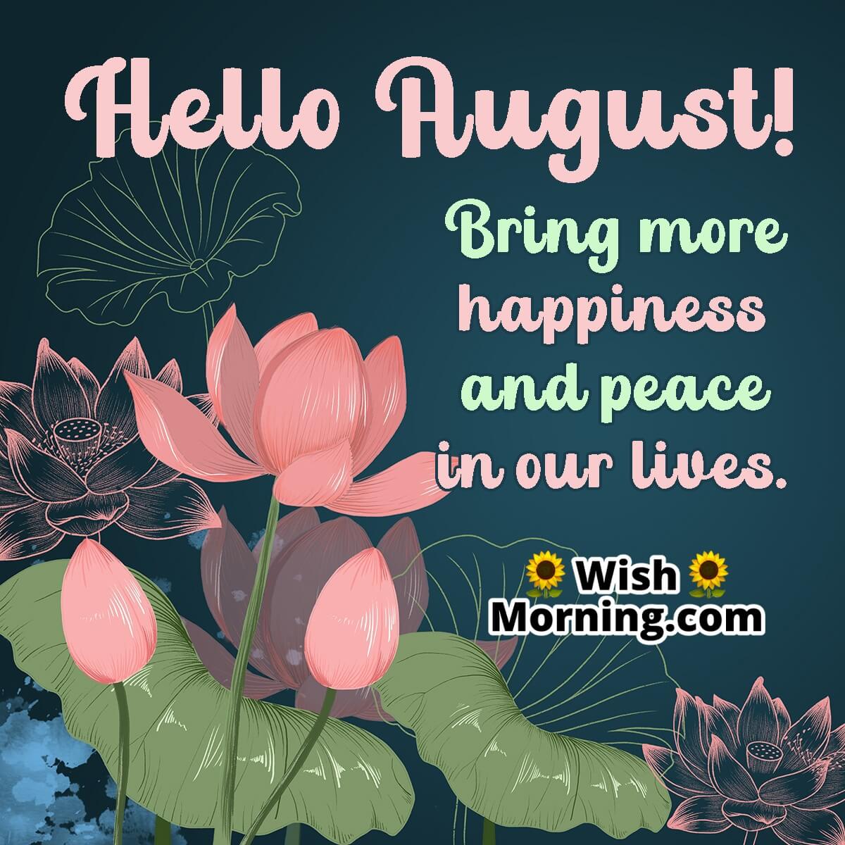 August Month Wishes