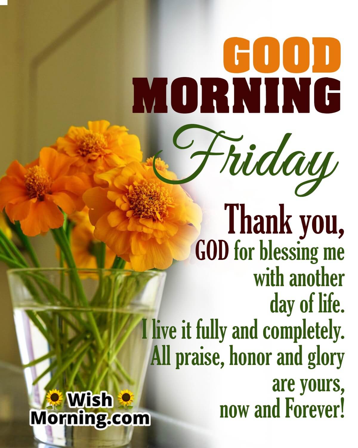 Good Morning Friday Blessing