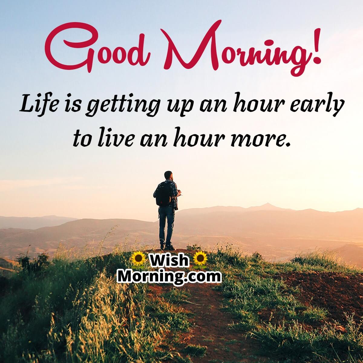 Good Morning Inspirational Quotes - Wish Morning