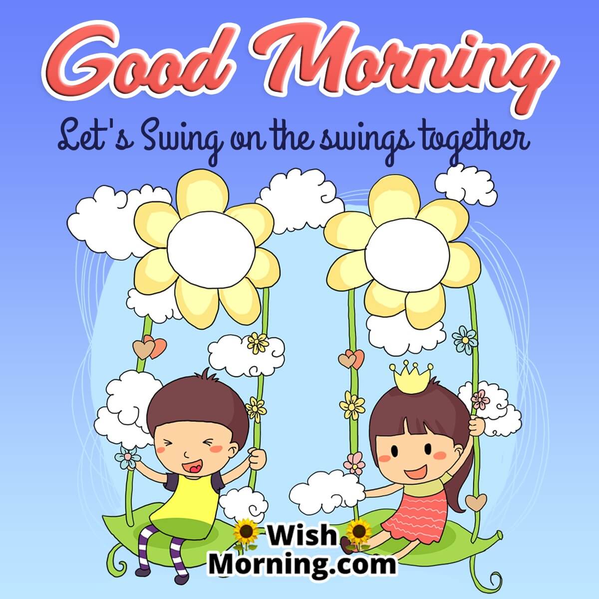 Good Morning Kids Swing Together