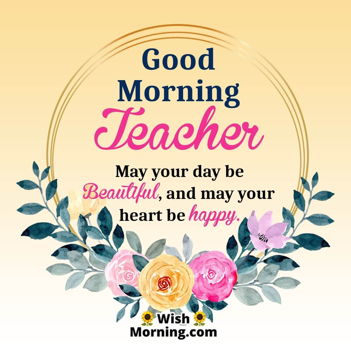 Good Morning Wishes Messages For Teacher