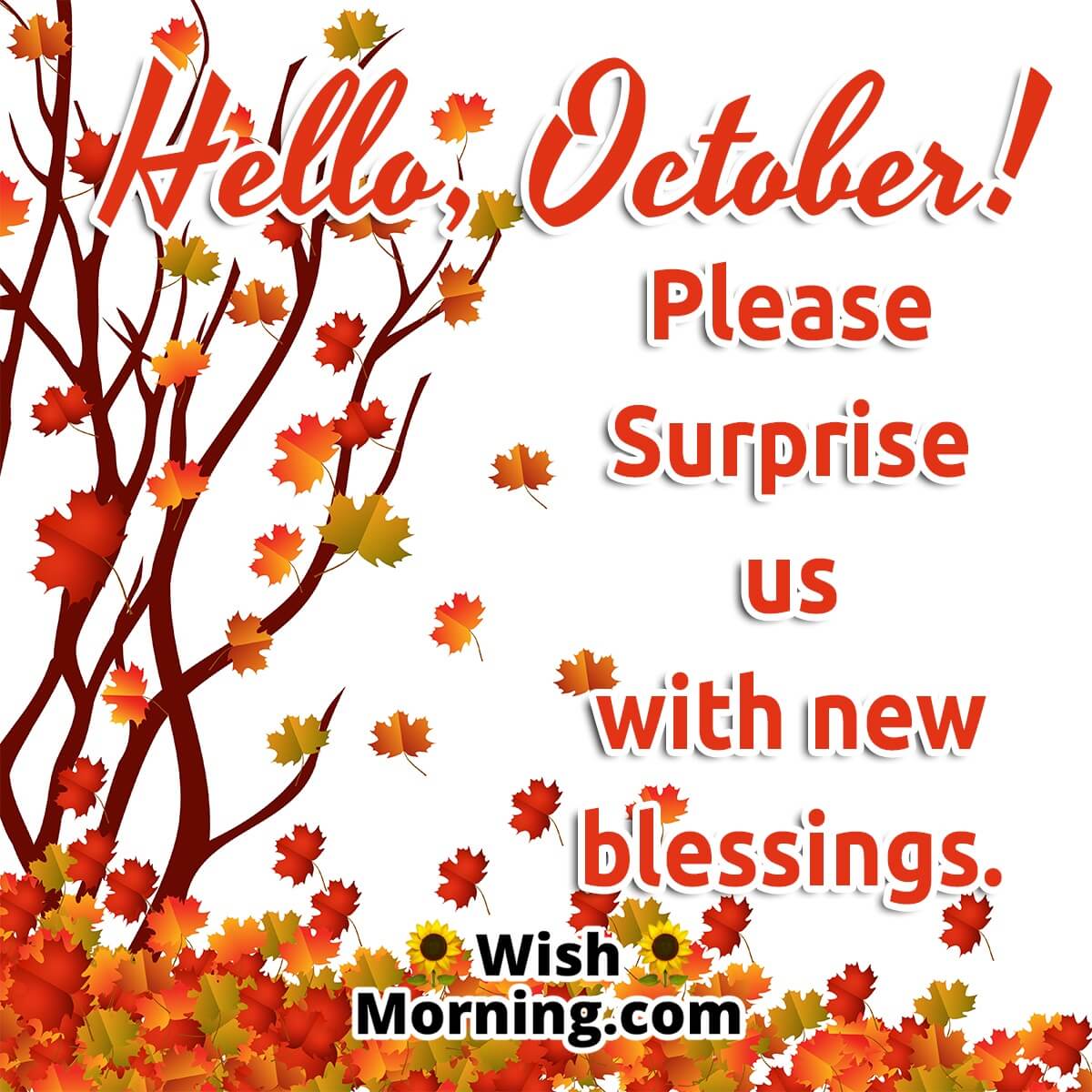 Hello October Blessings