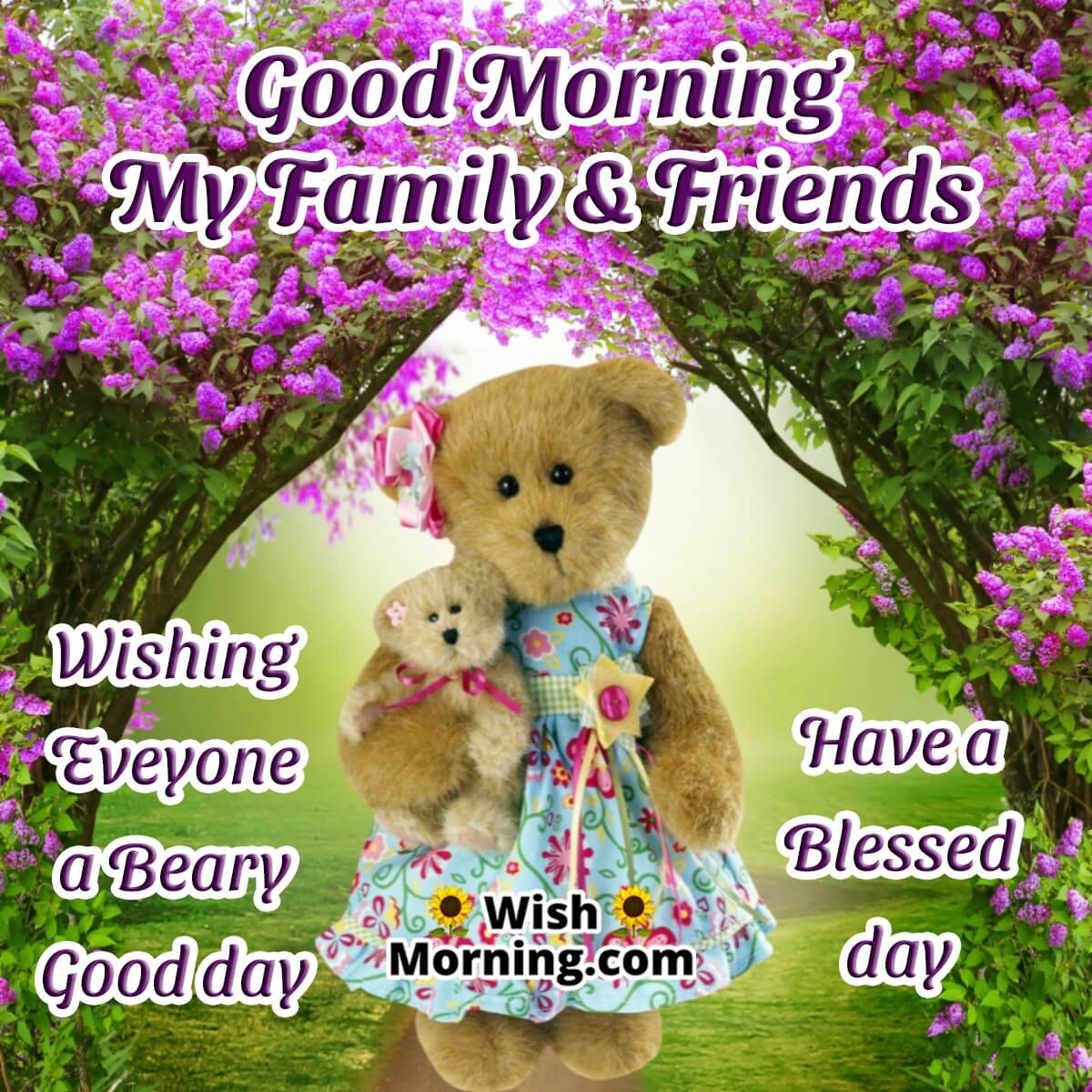 Good Morning Teddy Cards - Wish Morning