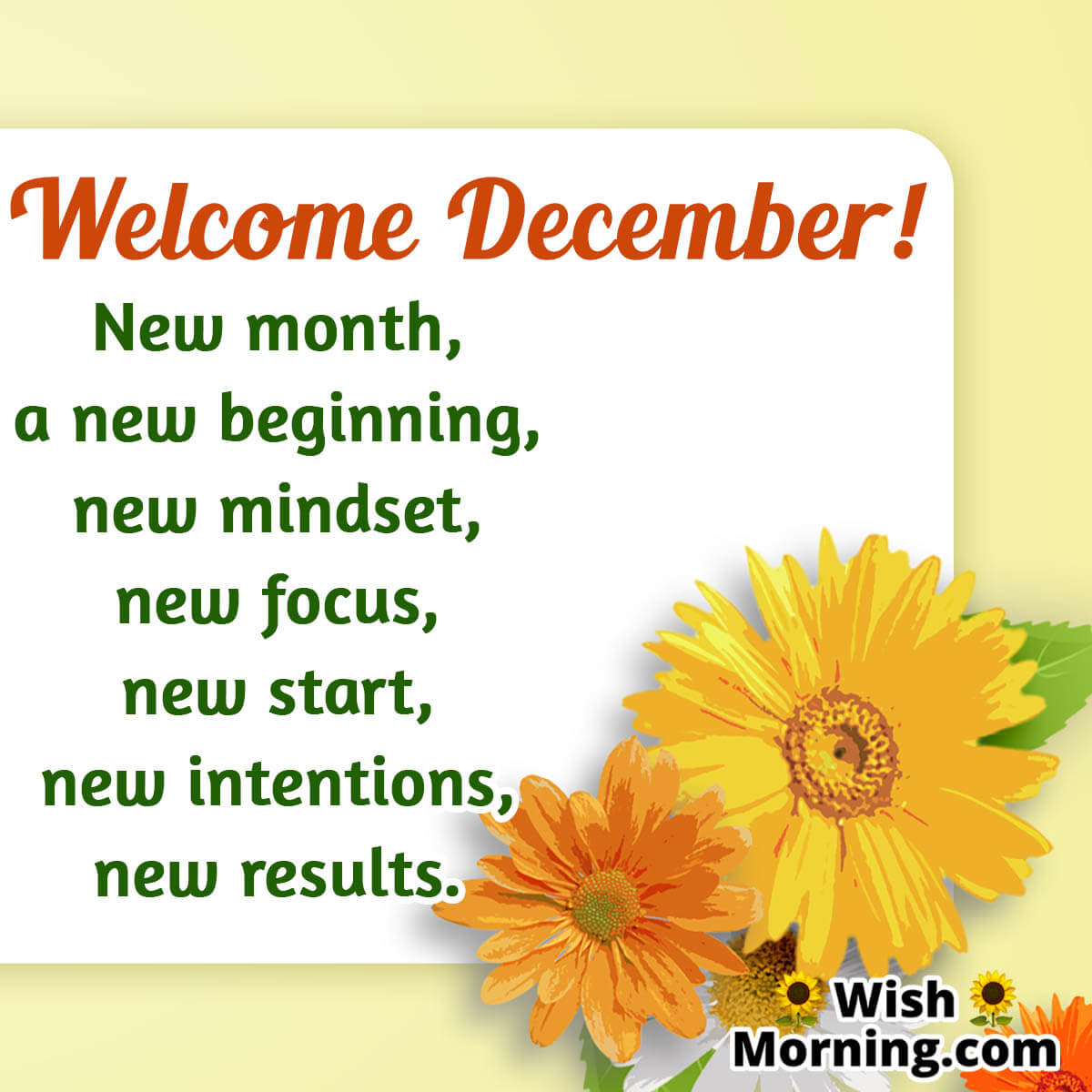 Welcome December Quote Picture