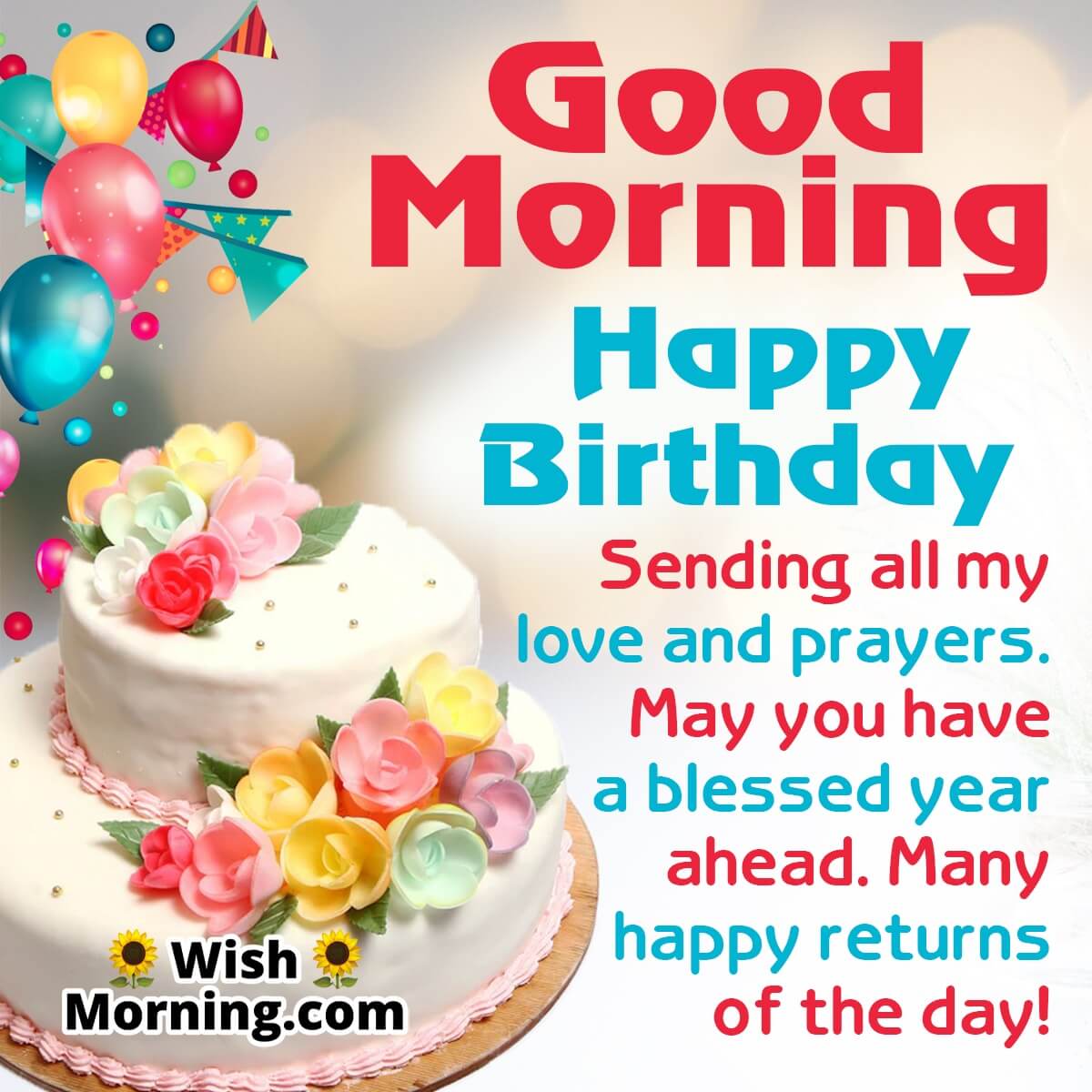 Good Morning Birthday Blessings