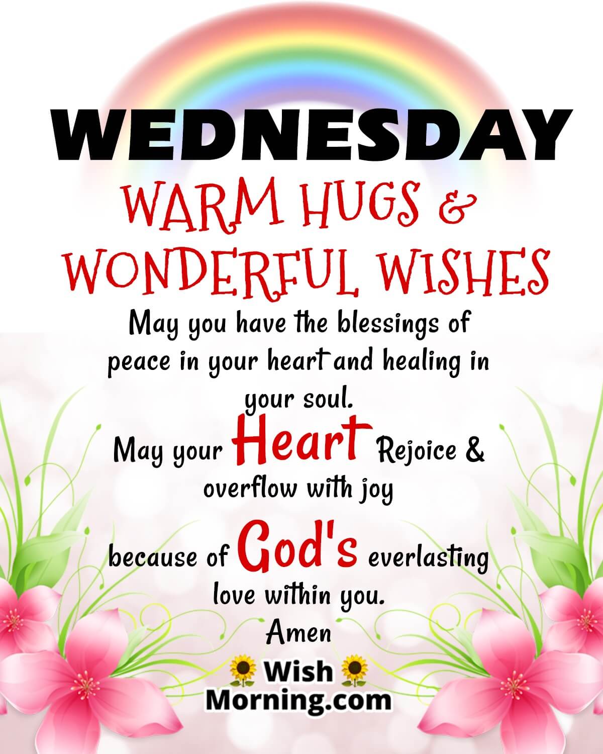 Wednesday Warm Hugs & Wonderful Wishes