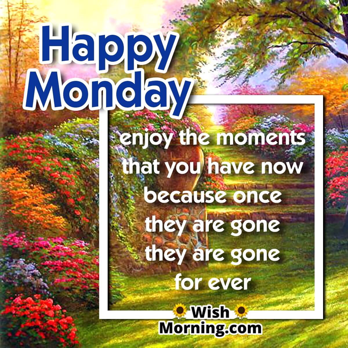 Happy Monday Enjoy The Moment