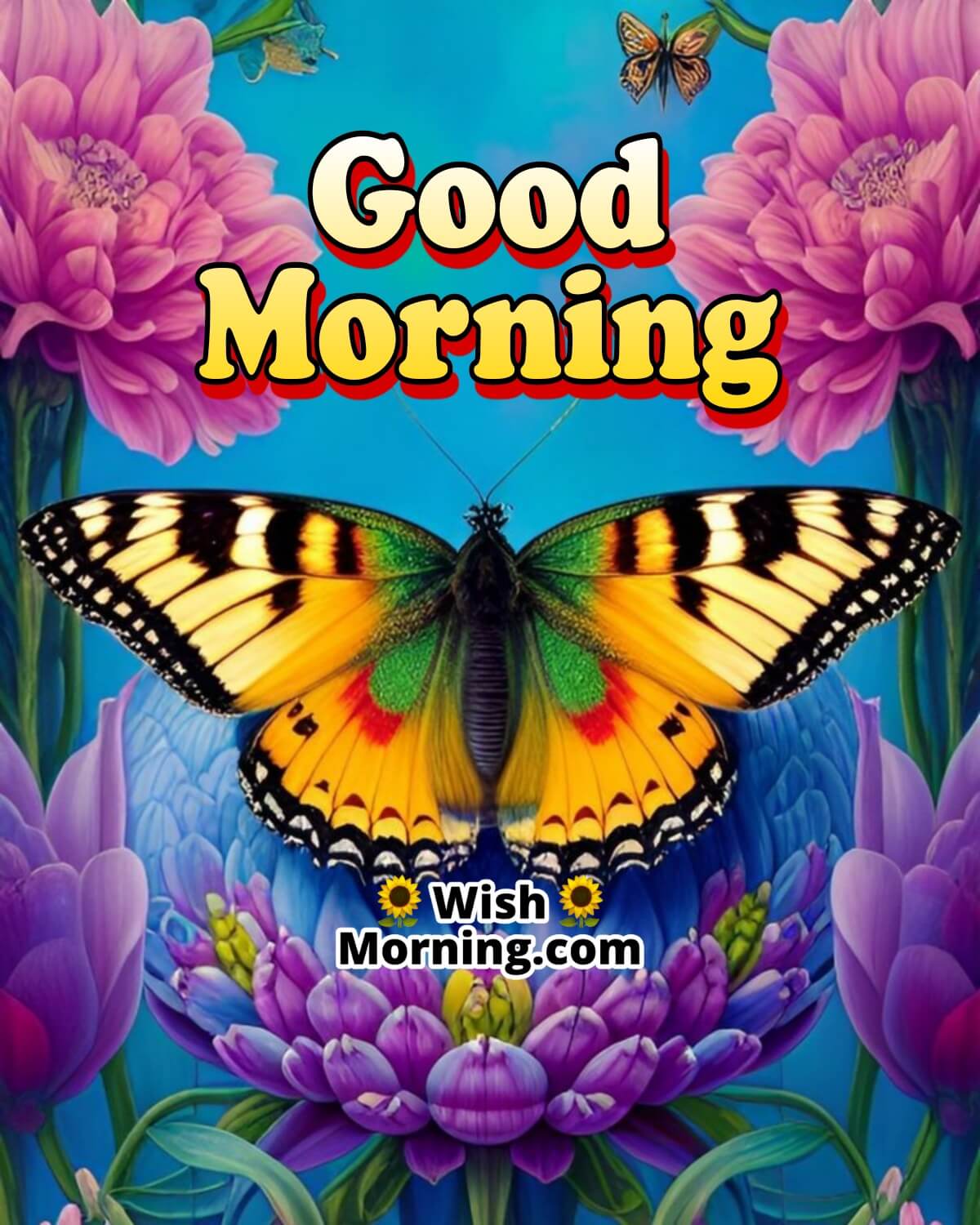 Good Morning Butterfly Images - Wish Morning