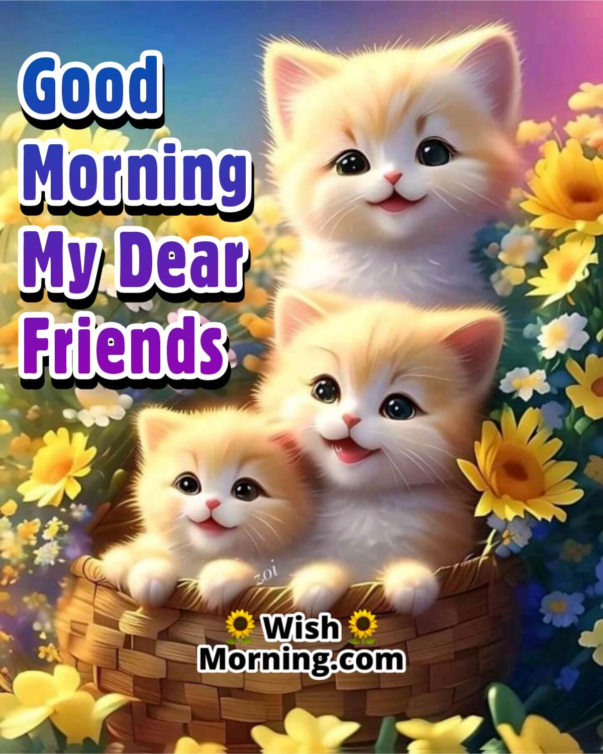 Good Morning Cats For Friends
