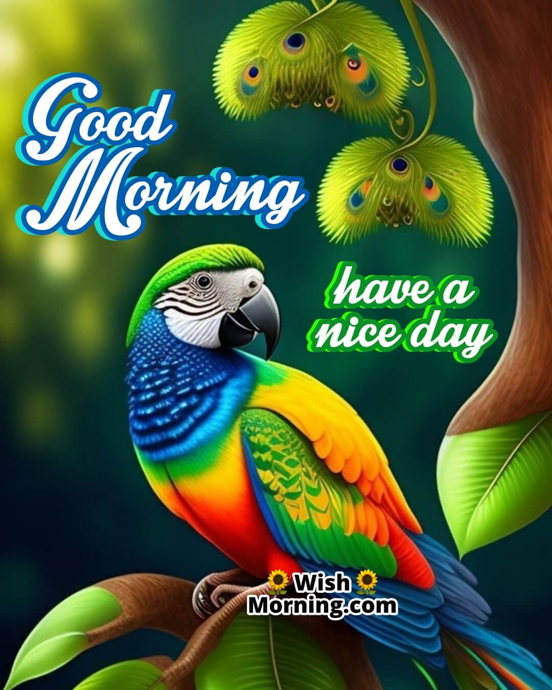 Good Morning Nice Day Parrot
