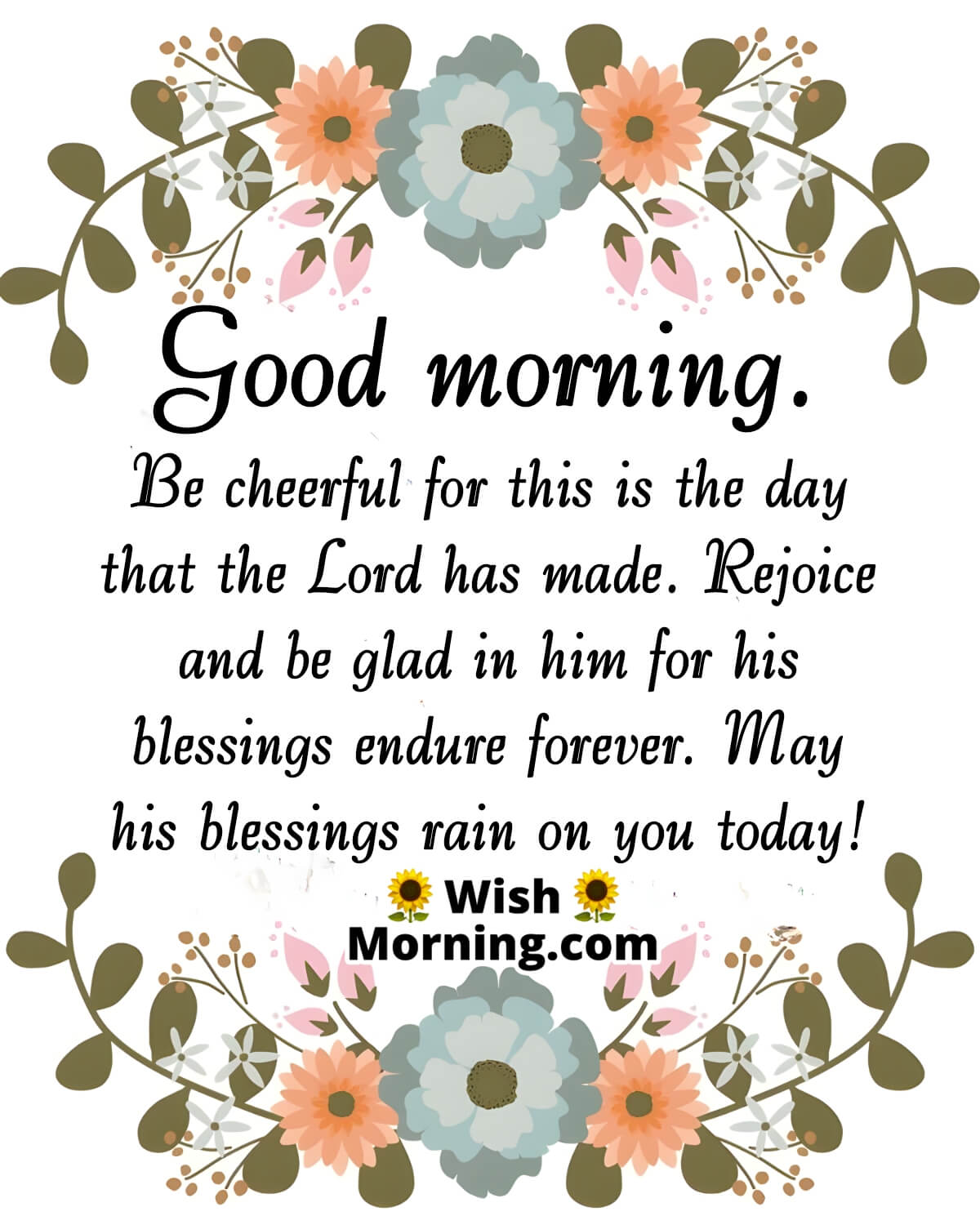 Cheerful Good Morning Blessing