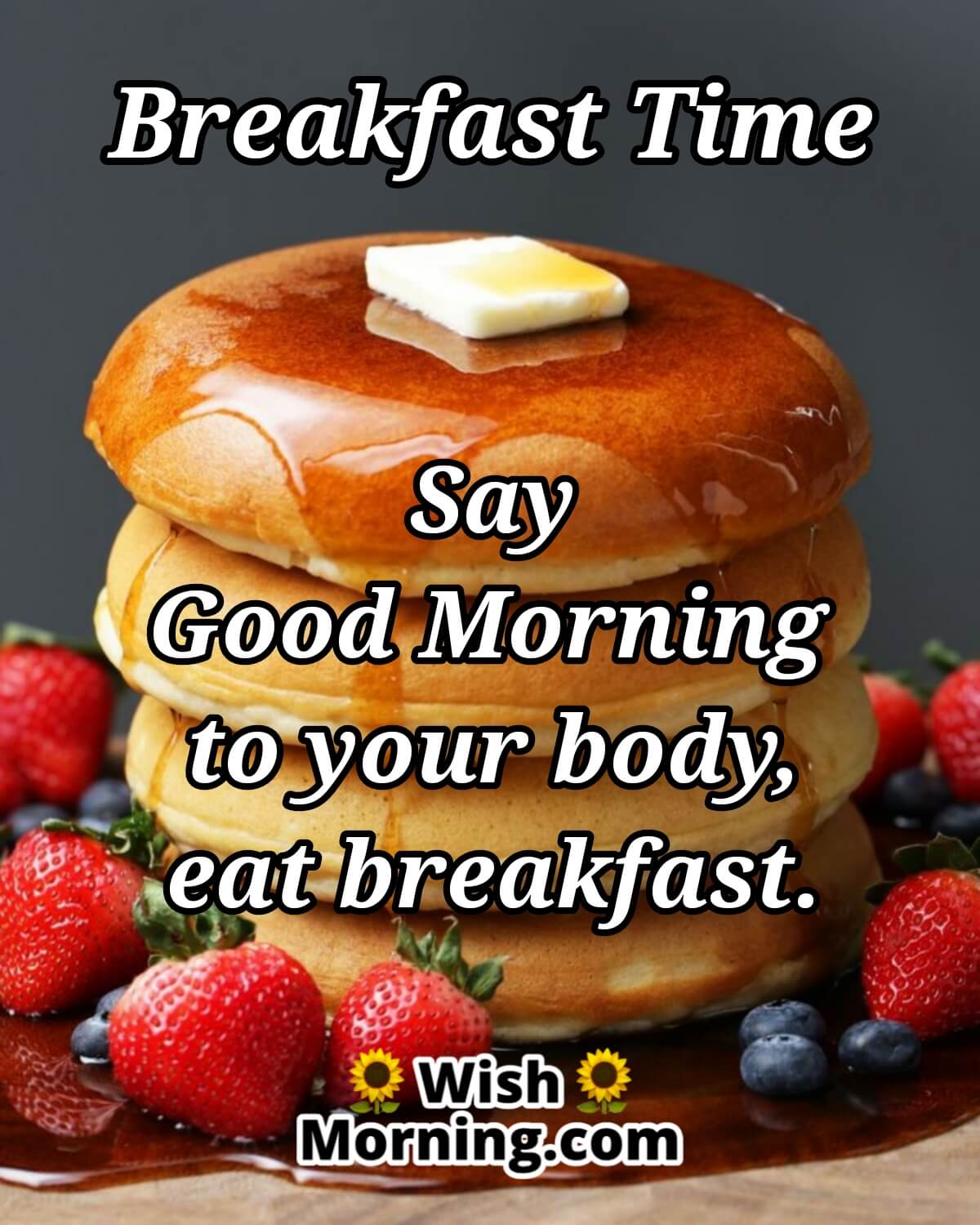 Good Morning Breakfast Caption