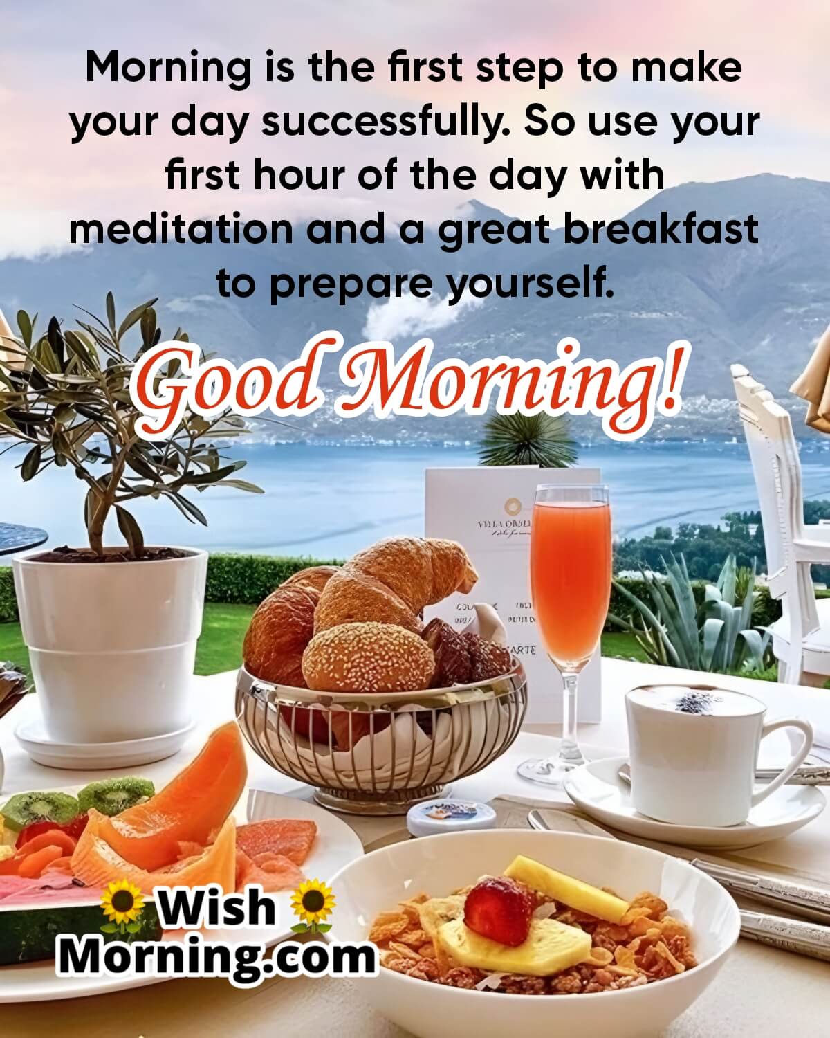 Good Morning Breakfast Message