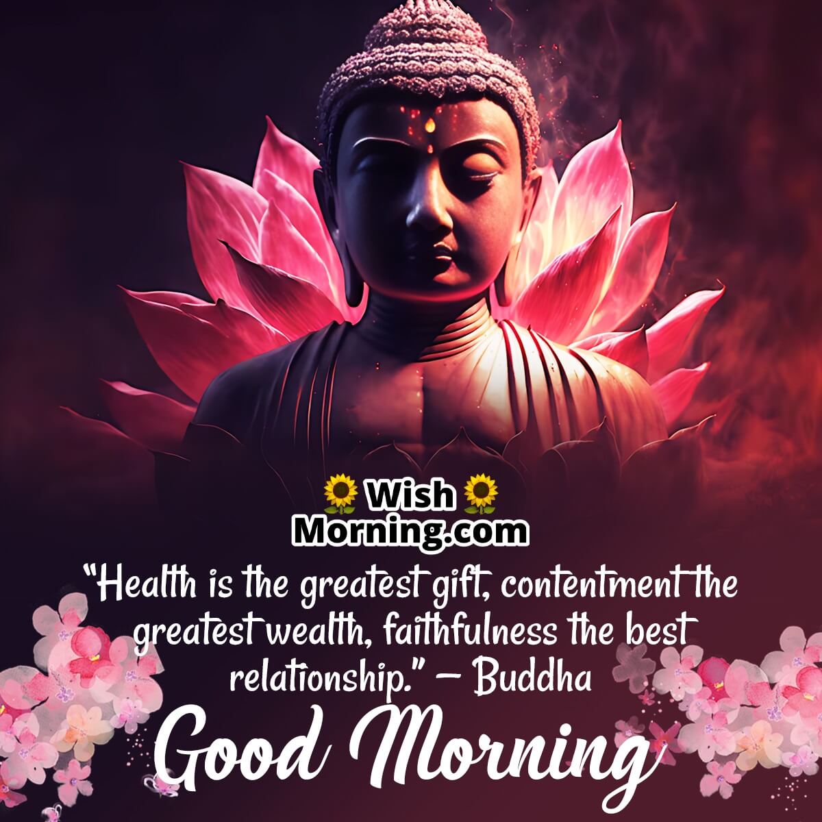 Good Morning Buddha Quotes Image