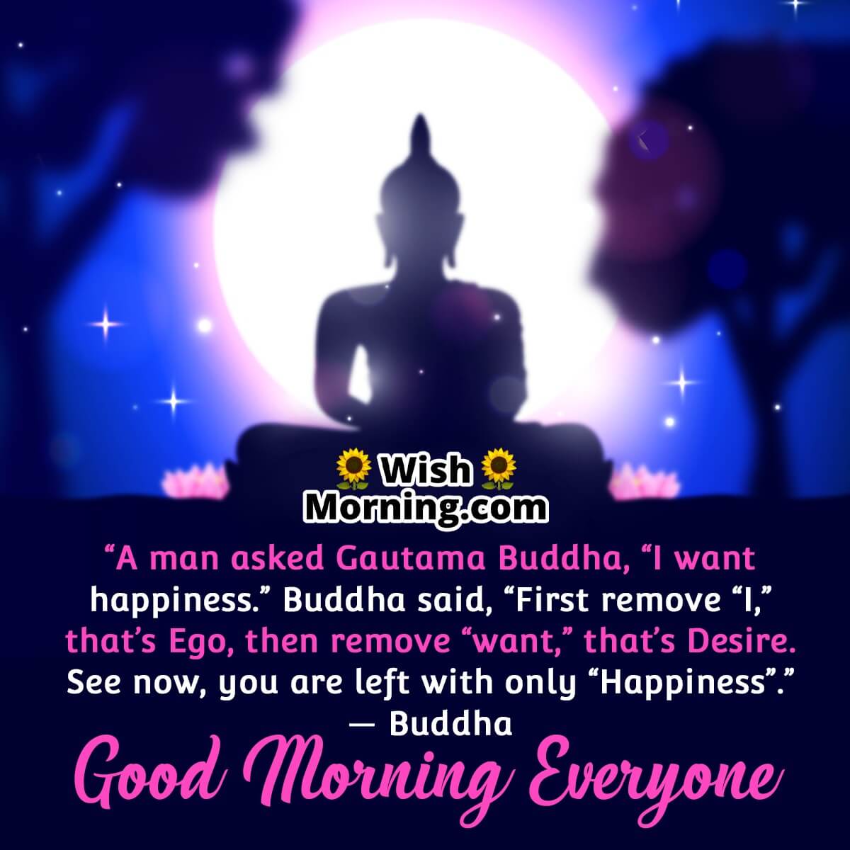 Good Morning Buddha Quotes On Happiness