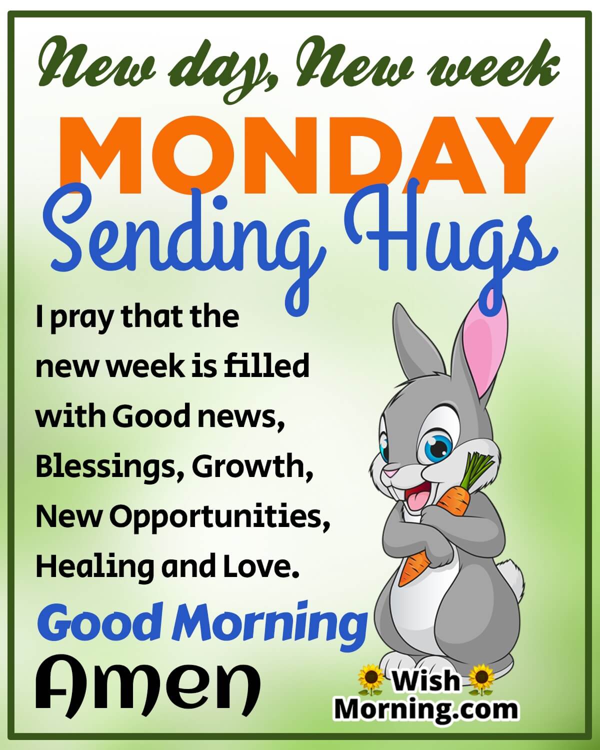 Good Morning Monday Hugs