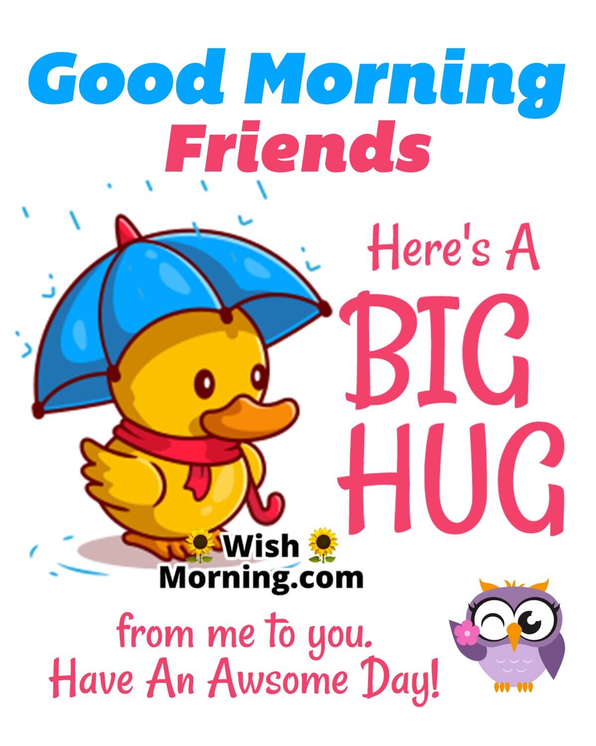 Good Morning Hug For Friends