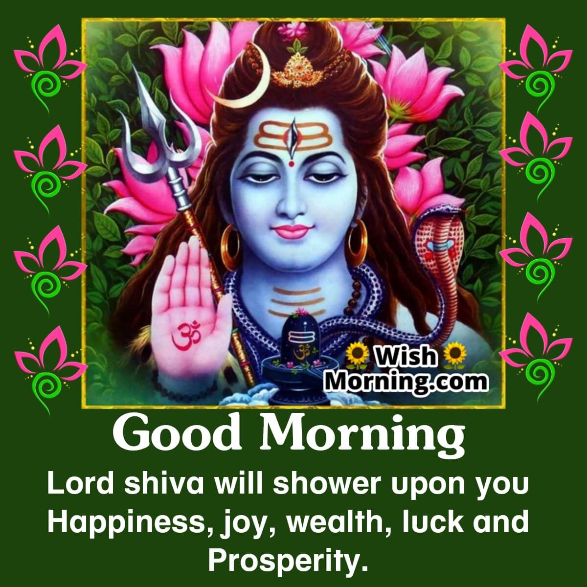 Good Morning Shiva Wish Image