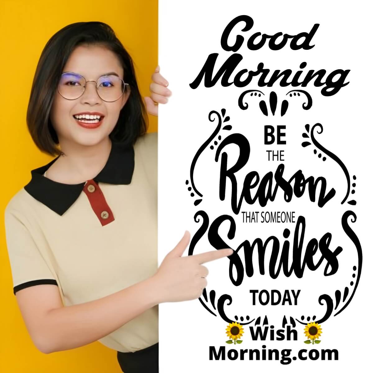 Good Morning Motivational Quote On Smile