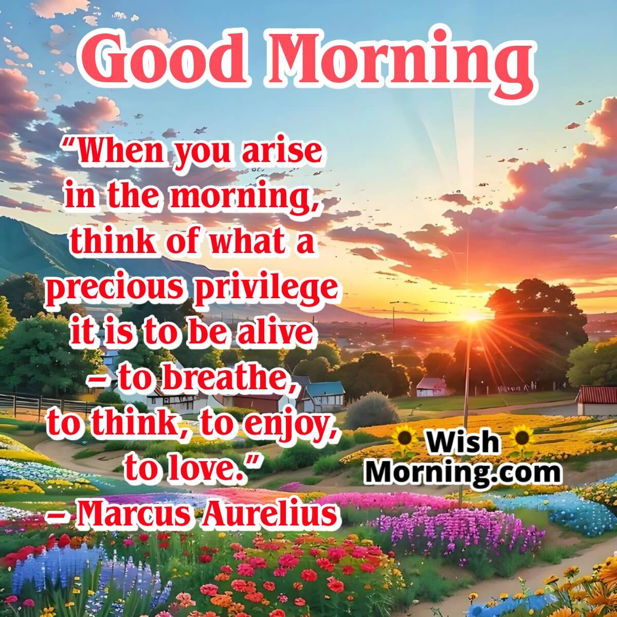 Good Morning Inspirational Quotes - Wish Morning