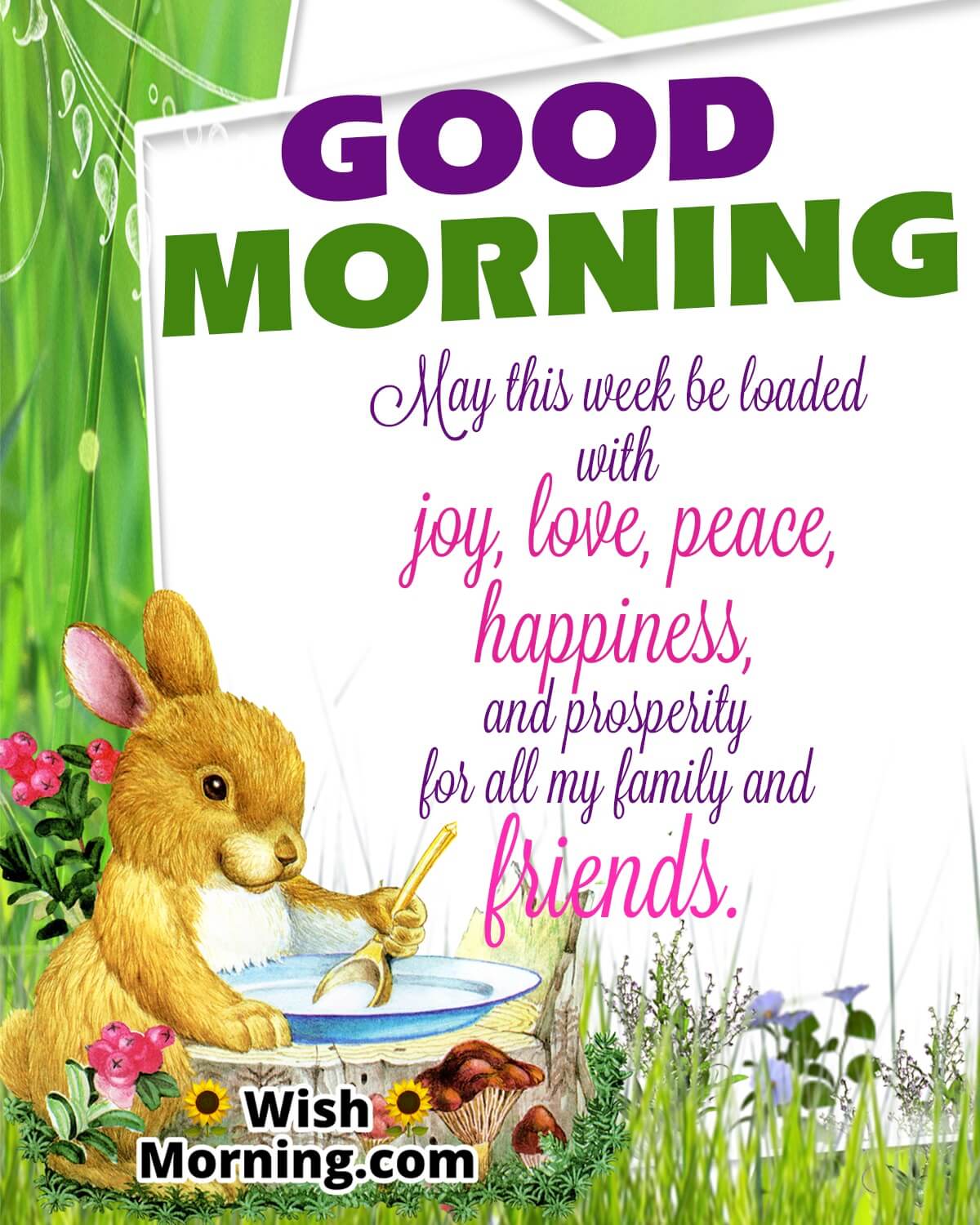 Good Morning Week Wish For Family