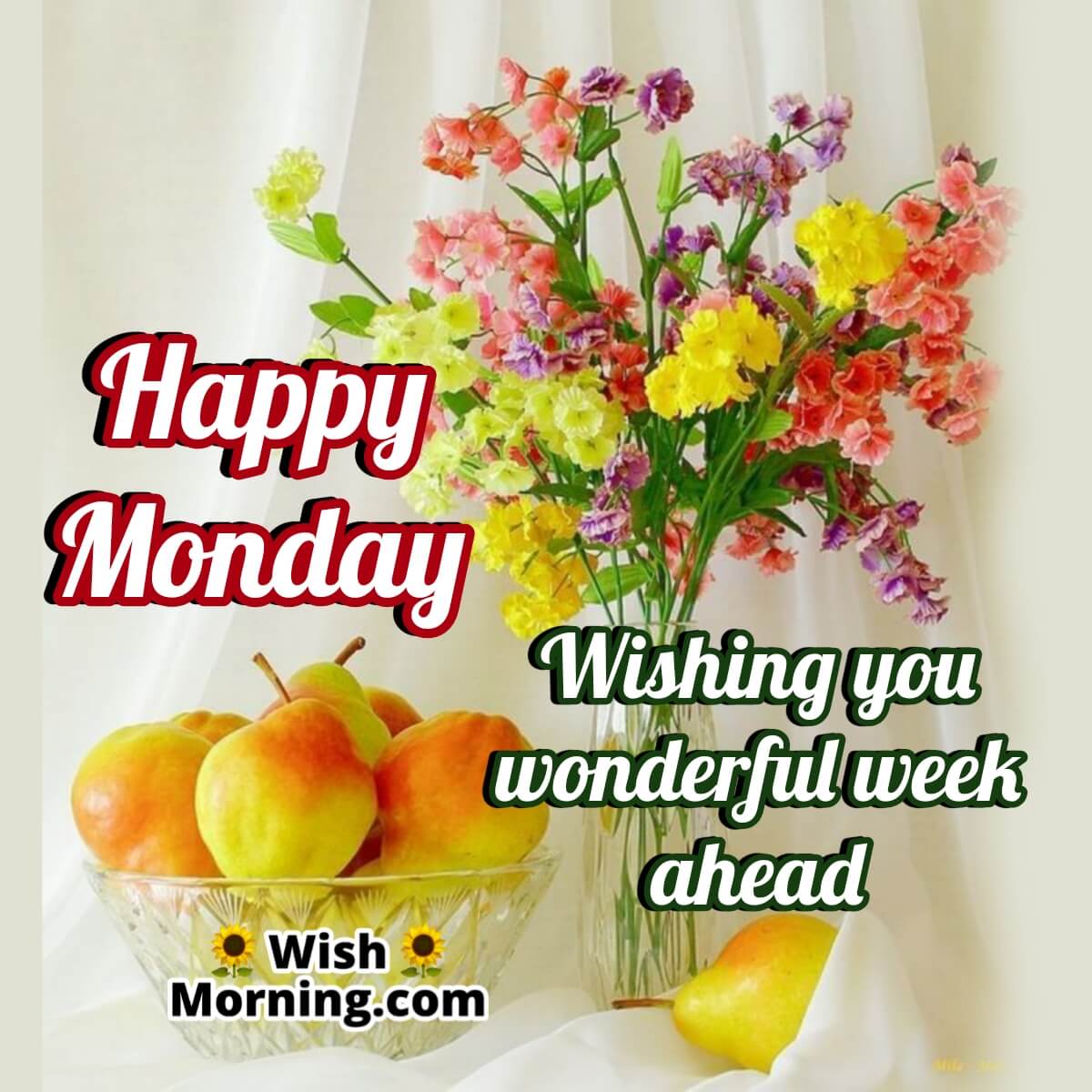 Happy Monday Wishing Wonderful Week
