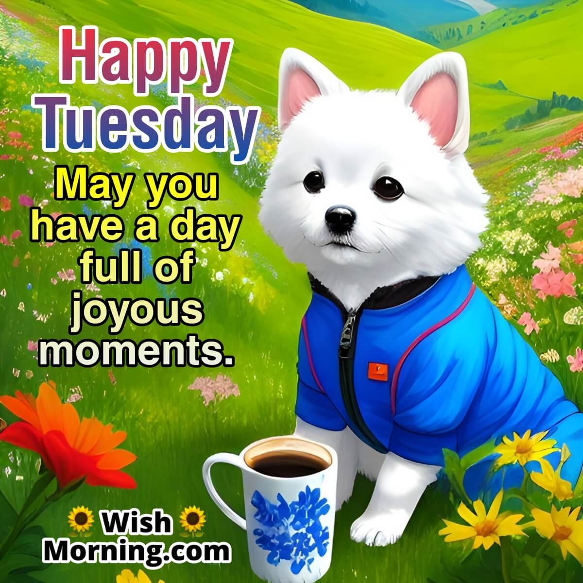 Joyous Happy Tuesday Wish
