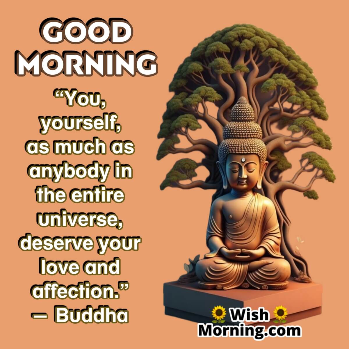 Good Morning Buddha Quote On Self Love