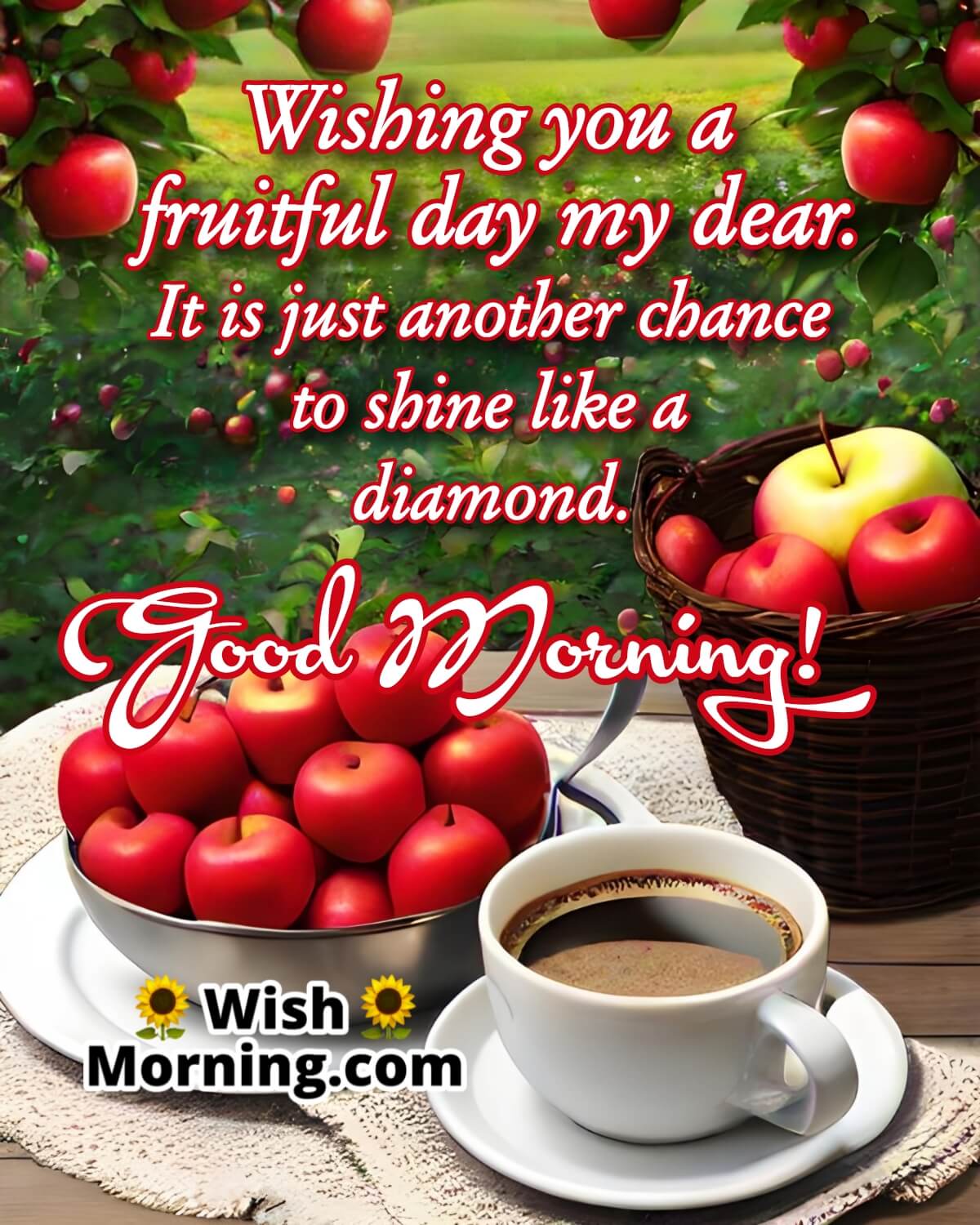 Good Morning Fruitful Day Wish