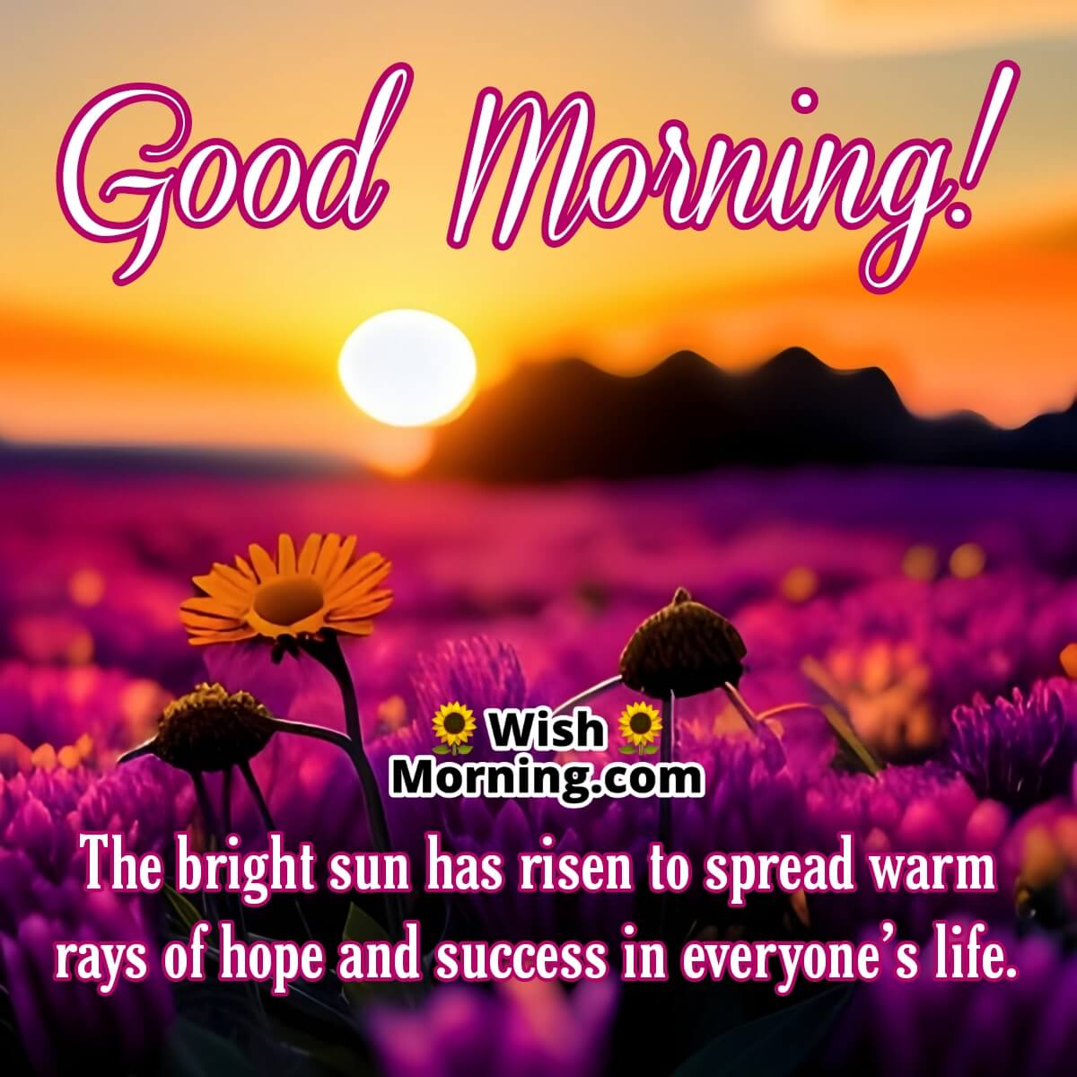 Good Morning Wishes For Bright Success