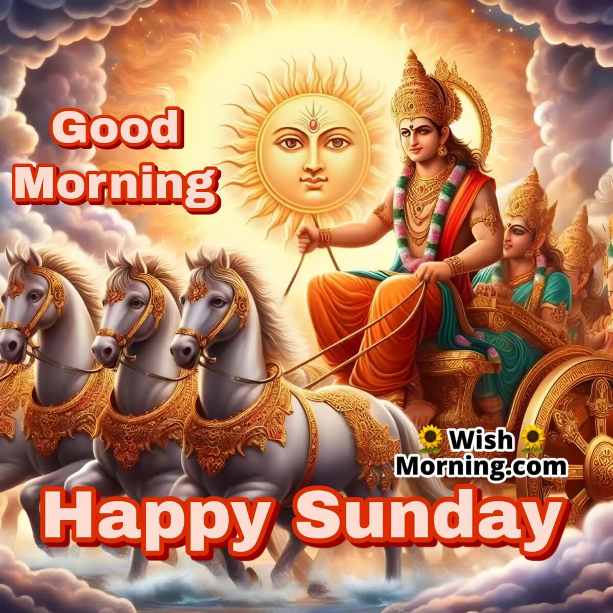 Good Morning Happy Sunday Suryadev Image