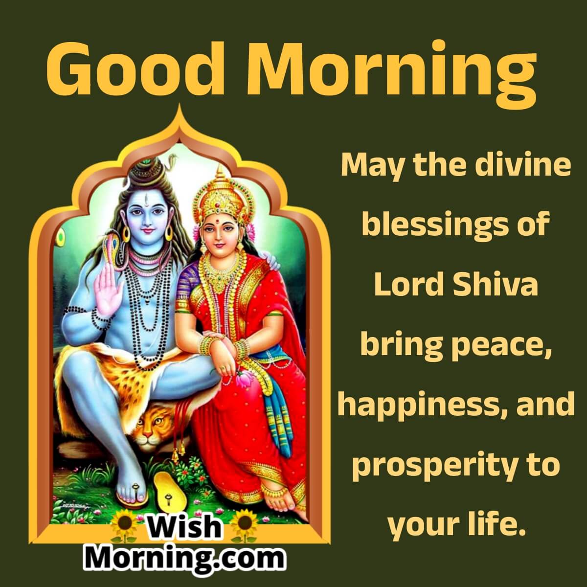 Good Morning Lord Shiva Blessings