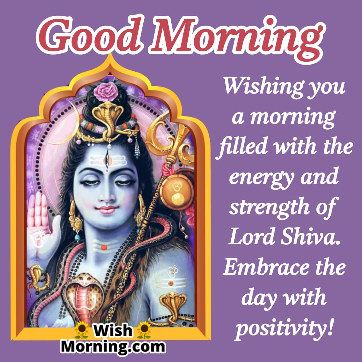 Good Morning Lord Shiva Wish