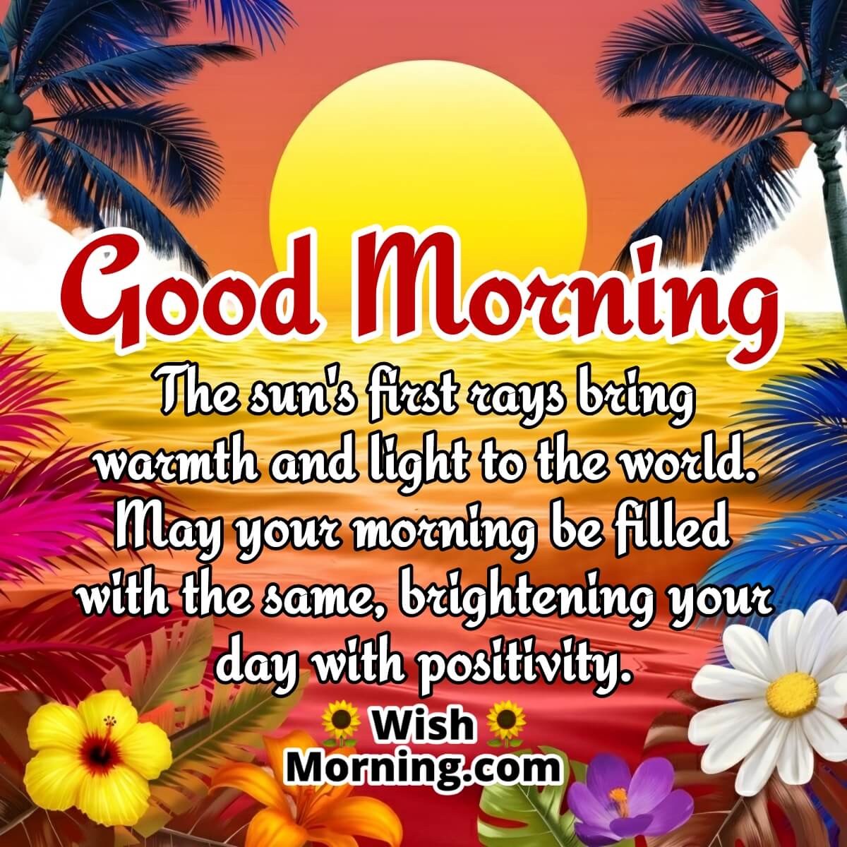 Good Morning Quote Wishes On Sunrise