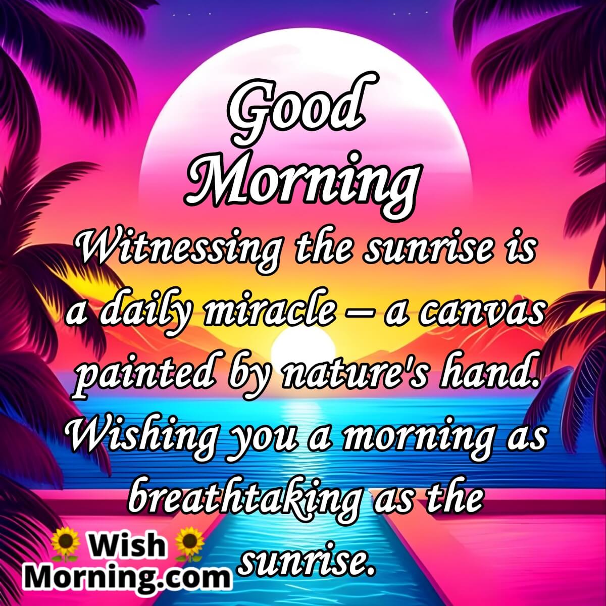 Good Morning Quotes Wishes On Sunrise