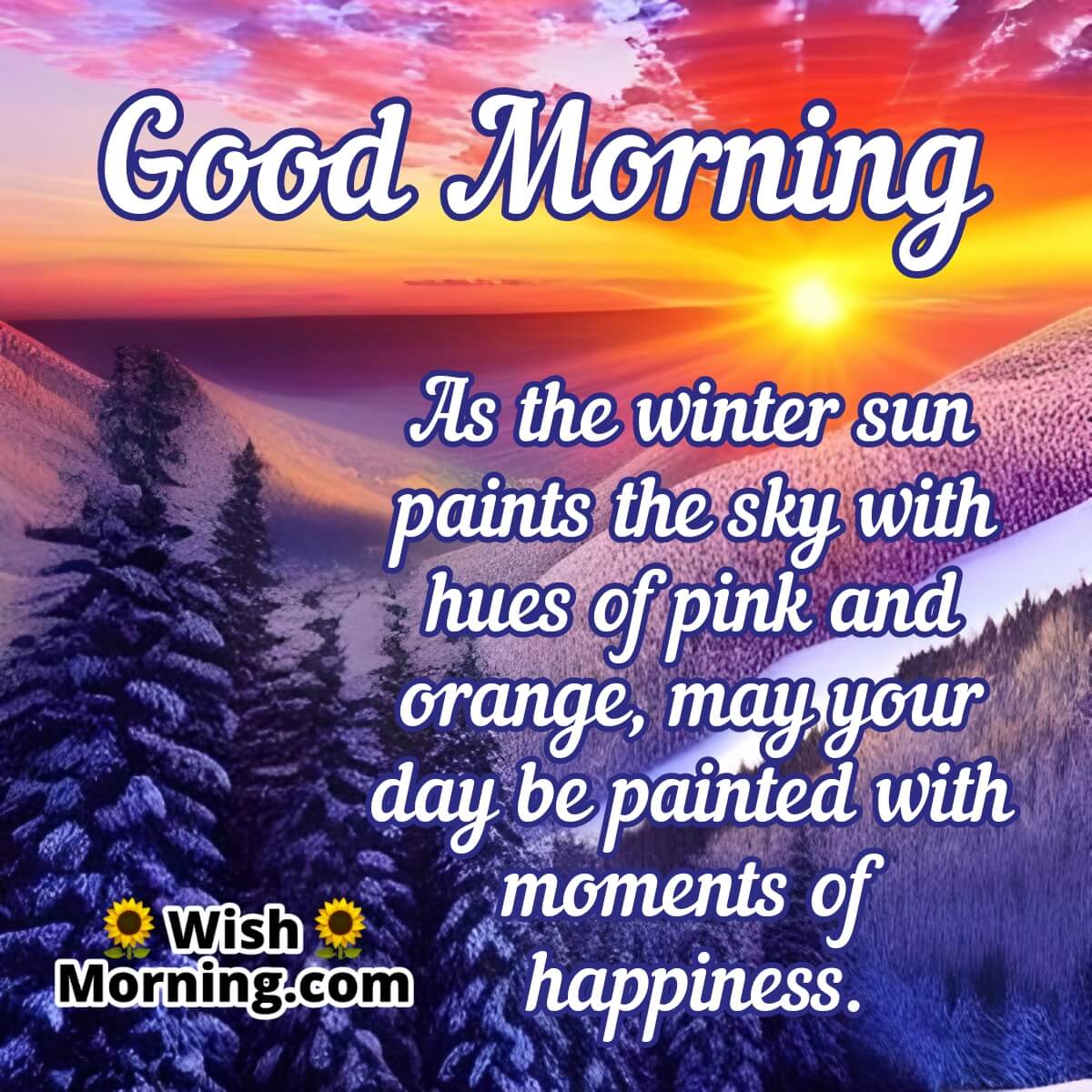 Good Morning Winter Wish Image