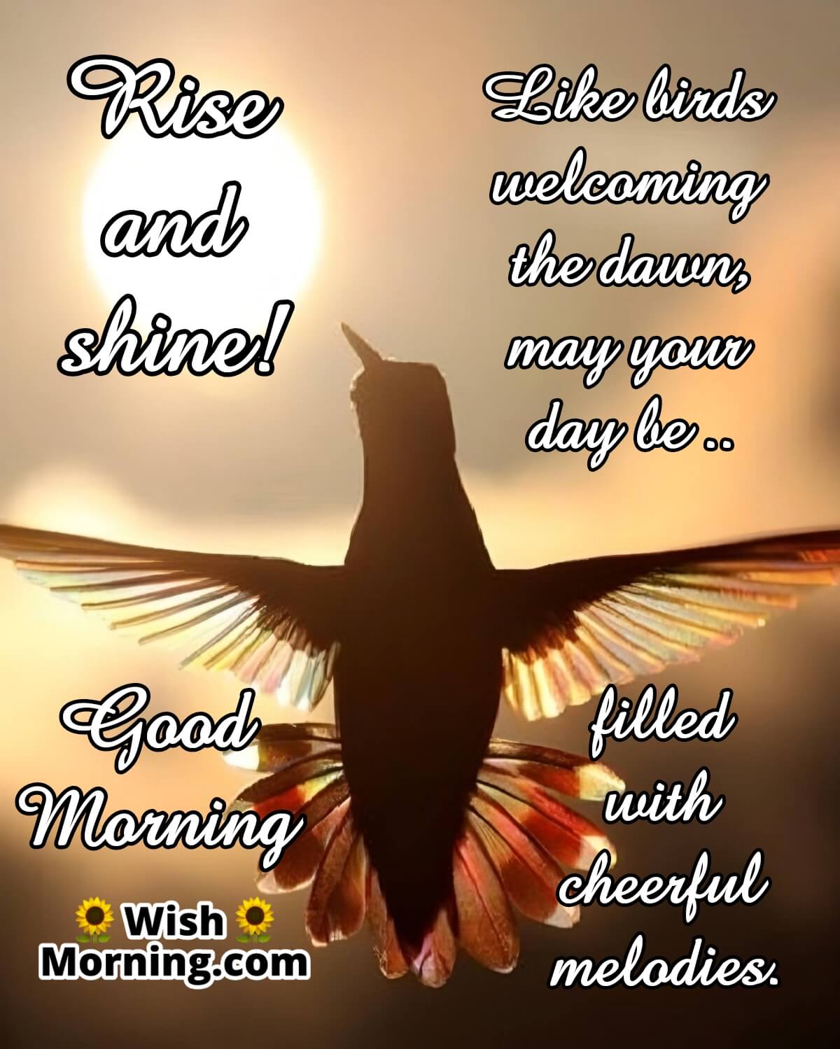 Good Morning Wish Bird Image