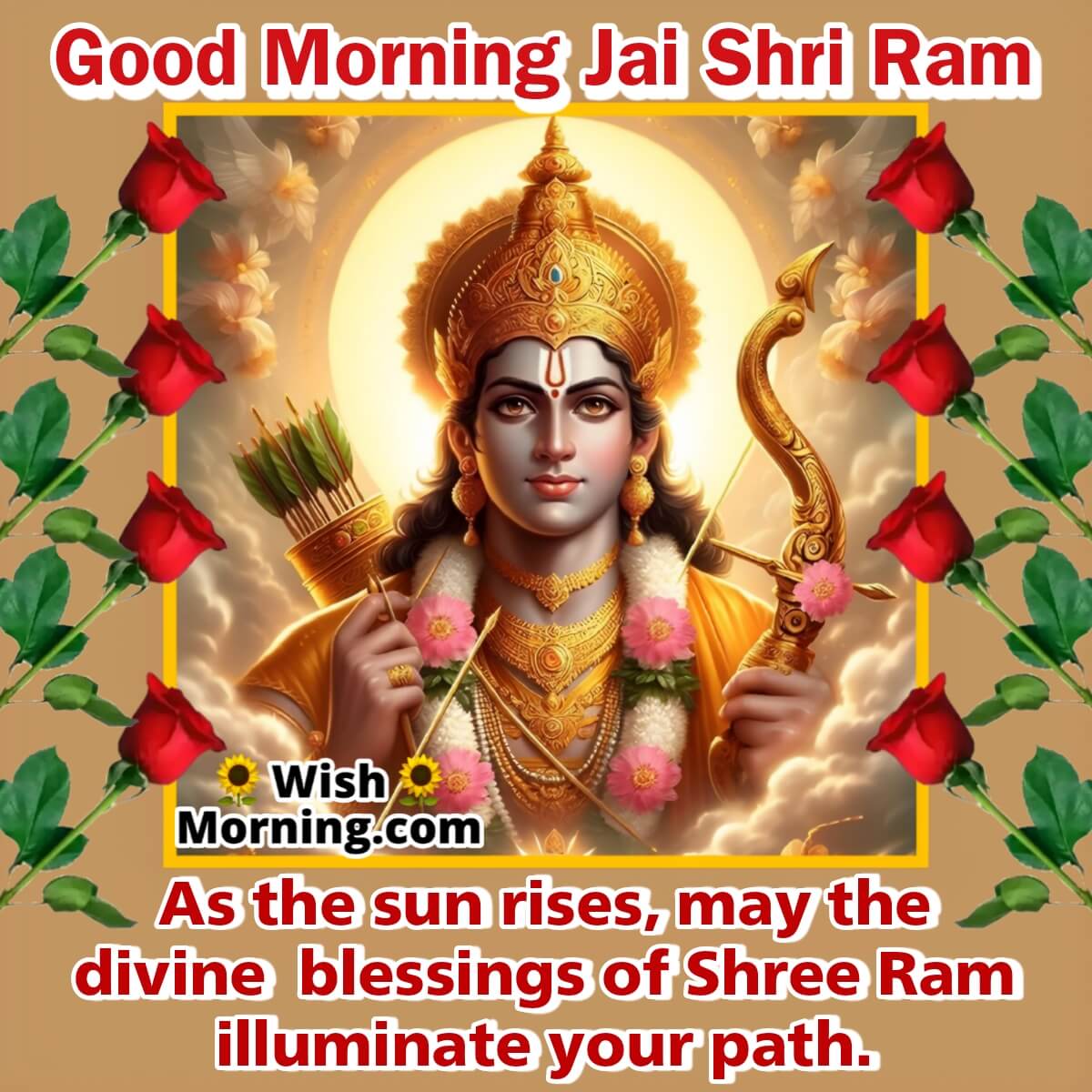 Divine Morning Blessings Of Shree Ram