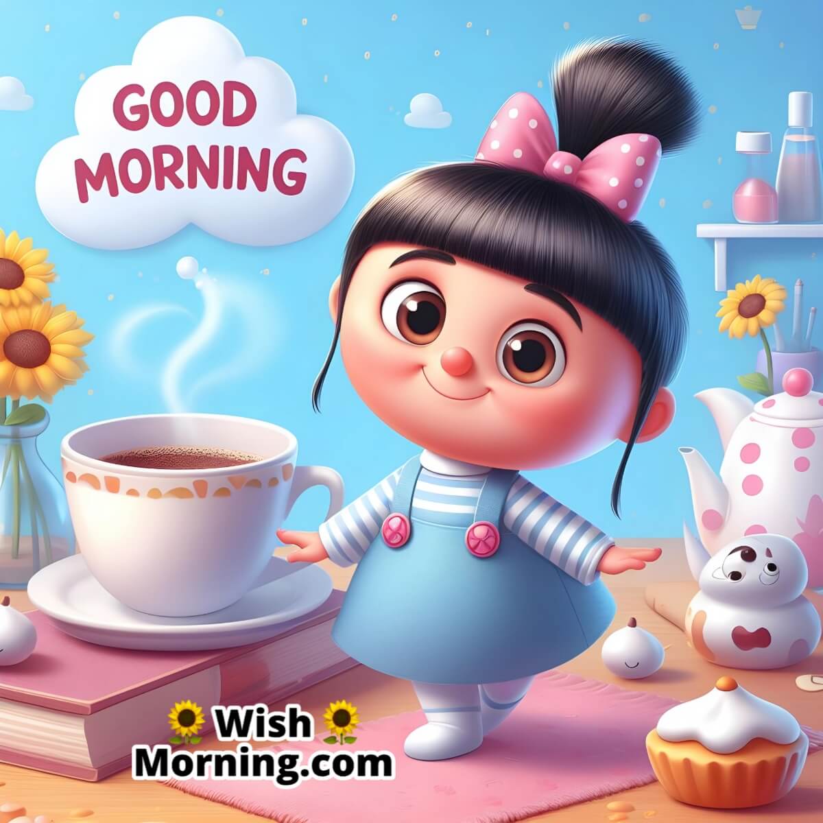 Good Morning Agnes Tea Picture