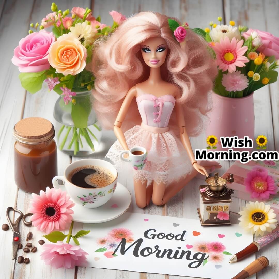 Good Morning Barbie Makes Coffee