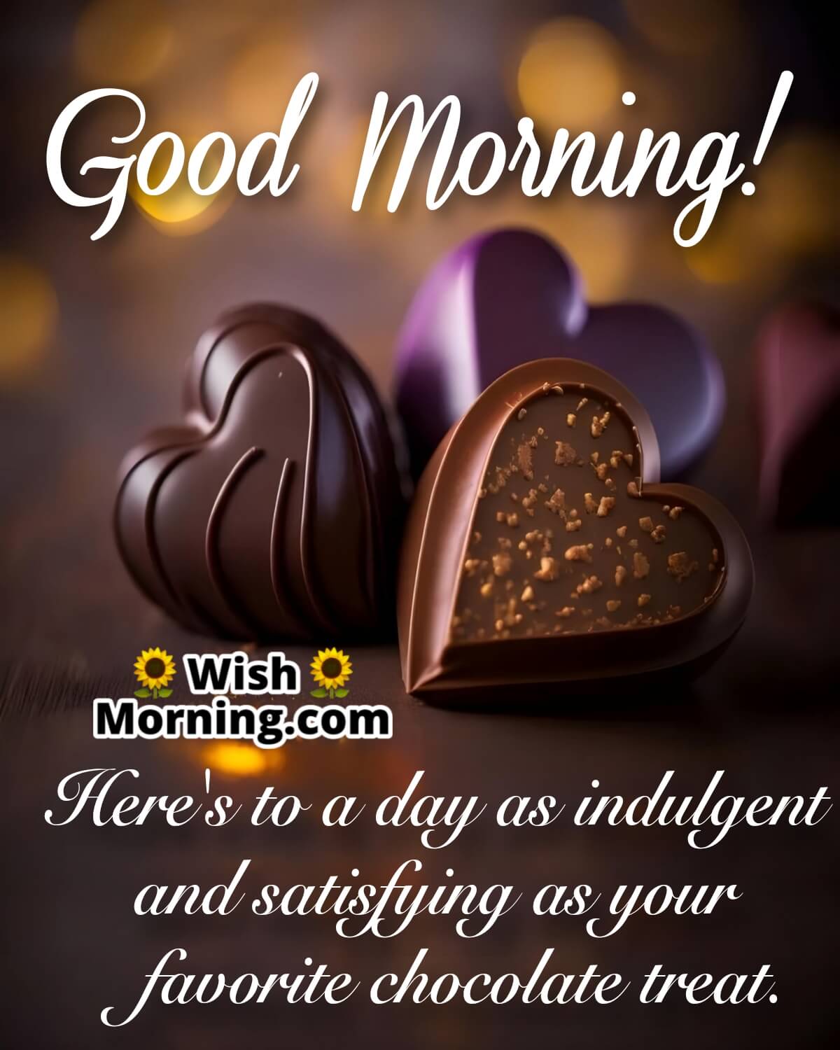 Good Morning Chocolate Wish Photo